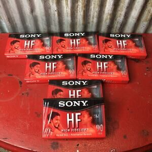 Sony HF 90 High Fidelity Normal Bias Cassette - 90 min Lot Of 7 Tapes Brand New